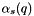 $\alpha_s(q)$